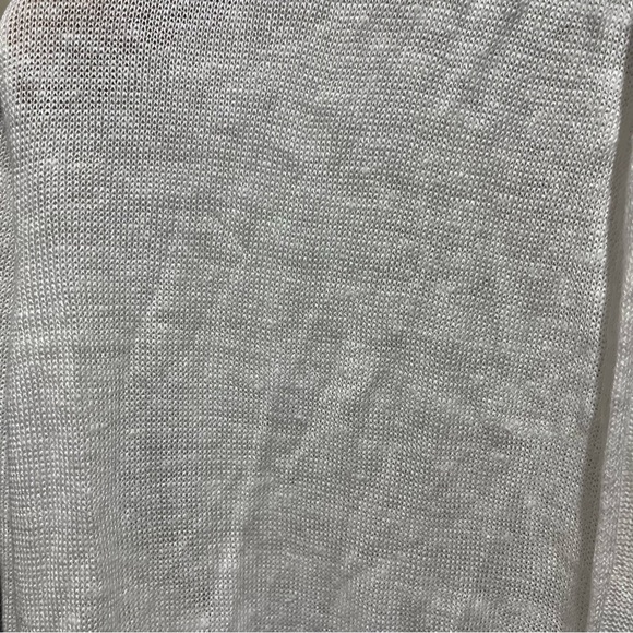 Rachel Zoe White 100% Linen Long Line Open Front Cardigan - Picture 8 of 12